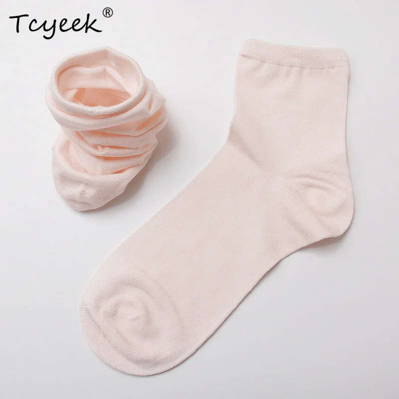 

Tcyeek 2PCS 30% Silk Women's Boat Stockings Thin Breathable Deodorant Sports Cotton Shallow Cut Solid Socks Summer P3N855QC