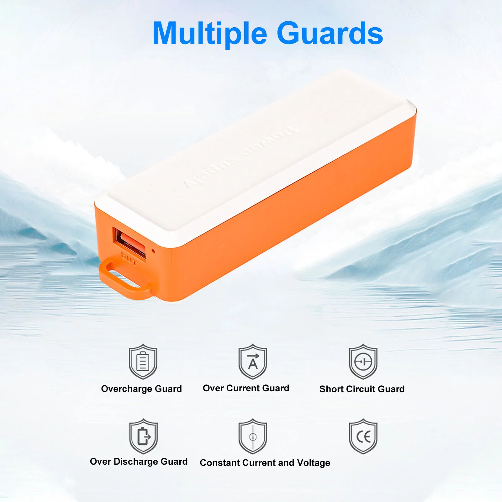 

Мини-ИБП Резервная батарея 2600 мАч DC5V 2A USB-вход DC5V 1.2A USB-выход Источник бесперебойного питания для камеры безопасности