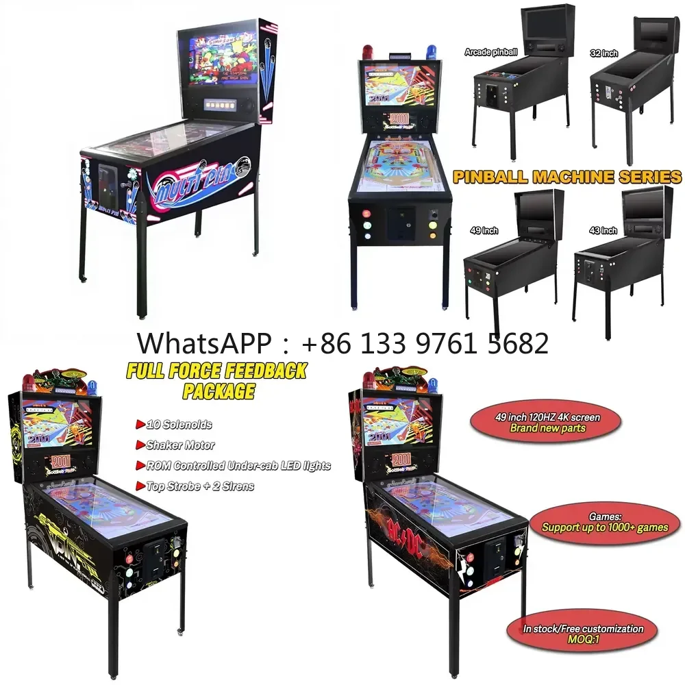 WSQ Vintage Pinball Machine Game, Coin Operated Digital Pinball Game Machine, Cheap Pinball Machine for Sale