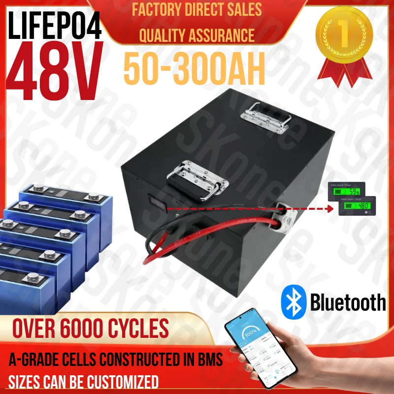 

72V 50Ah 60AH 80AH 100AH 120AH 150Ah 200AH LifePo4 Lithium Battery, Golf Cart, Electric Vehicle+Charger