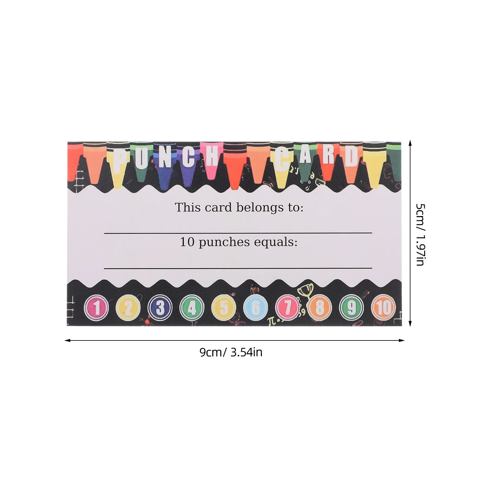 200Pcs Punch Cards Classroom Reward Incentive Student Behavior Management Teacher Loyalty Bulk Rewards Punch Cards for Classroom