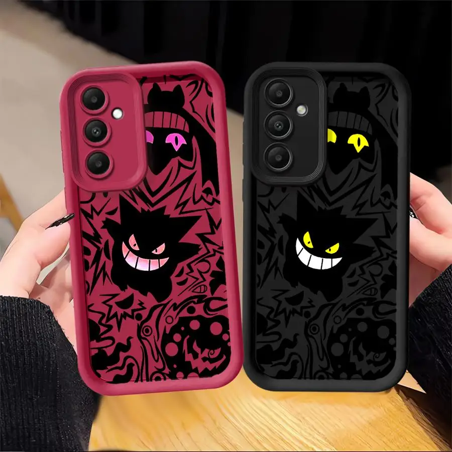 P-Pokemons Gengars Art Case for Samsung Galaxy A57 A22 A21s A32 A35 A52 A54 A24 A36 A56 A25 A26 A73 A55 Phone Cover