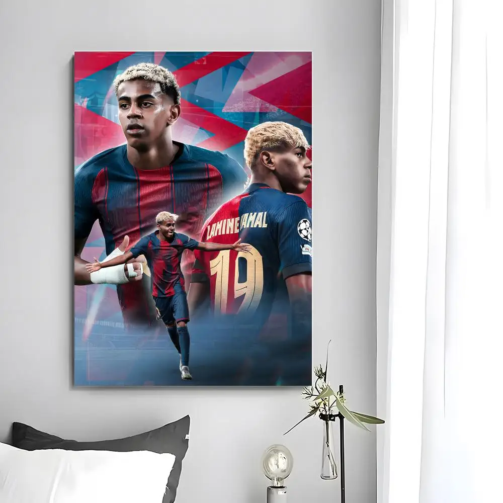 Fußball-Poster L-Lamine Y-YaS Poster Wandkunstdruck Geeignet für Wohnzimmer Schlafzimmer Bar Salon Heimdekoration Geschenk – Detail 11