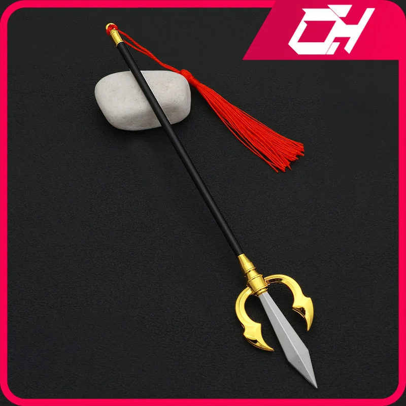 Hiten Ryomen Sukuna Jujutsu Kaisen mald Tools, Flying Heaven Anime Peripheral Metal Spear Weapon Model Tools, Gifts Toys for Boys, 22cm