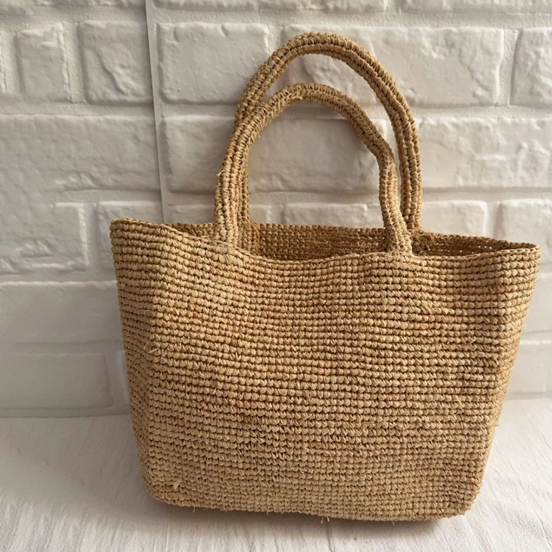 Tas Tote Anyaman Rafia Berkual - Crochet Bag Raffia ulasan dan harga