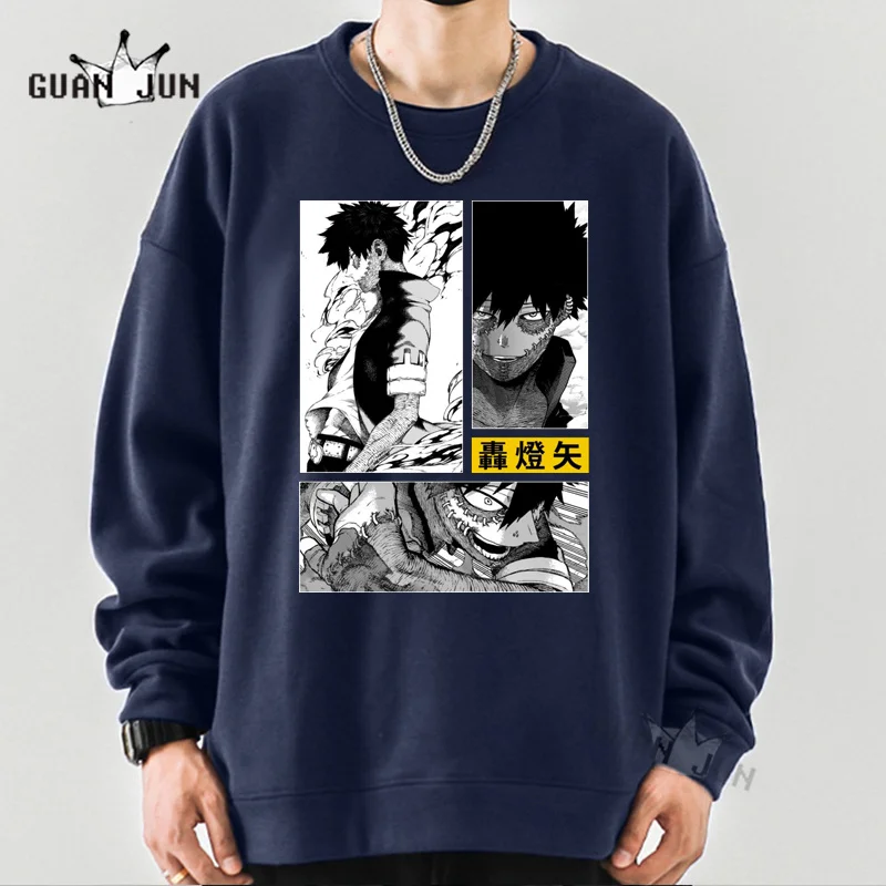 Anime My Hero Academia Dabi Tomura Shigaraki Hoodie Harajuku Clothes Streetwear Manga Sweatshirt Cotton Hoodies Pullover