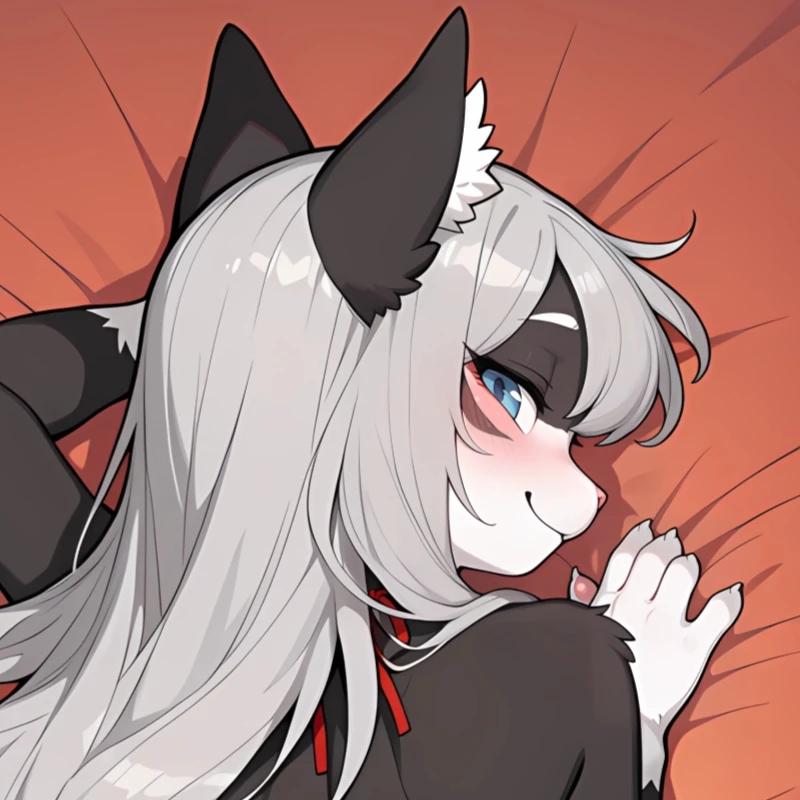 Dakimakura Anime Pillowcase Furry catgirl Double-sided Print Life-size Body Pillow Cover Bedding Gifts