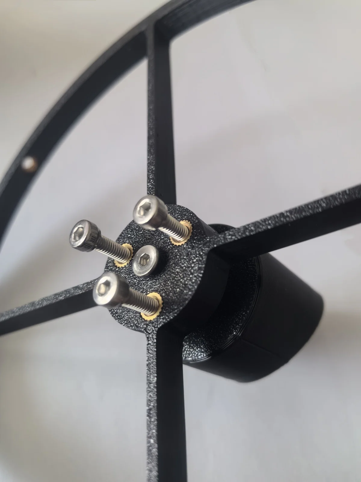 3D Printing Cross Spider Frame Support Bracket for 35mm Secondary Mirror Connecting with 200mm / 180mm PVC Pipe