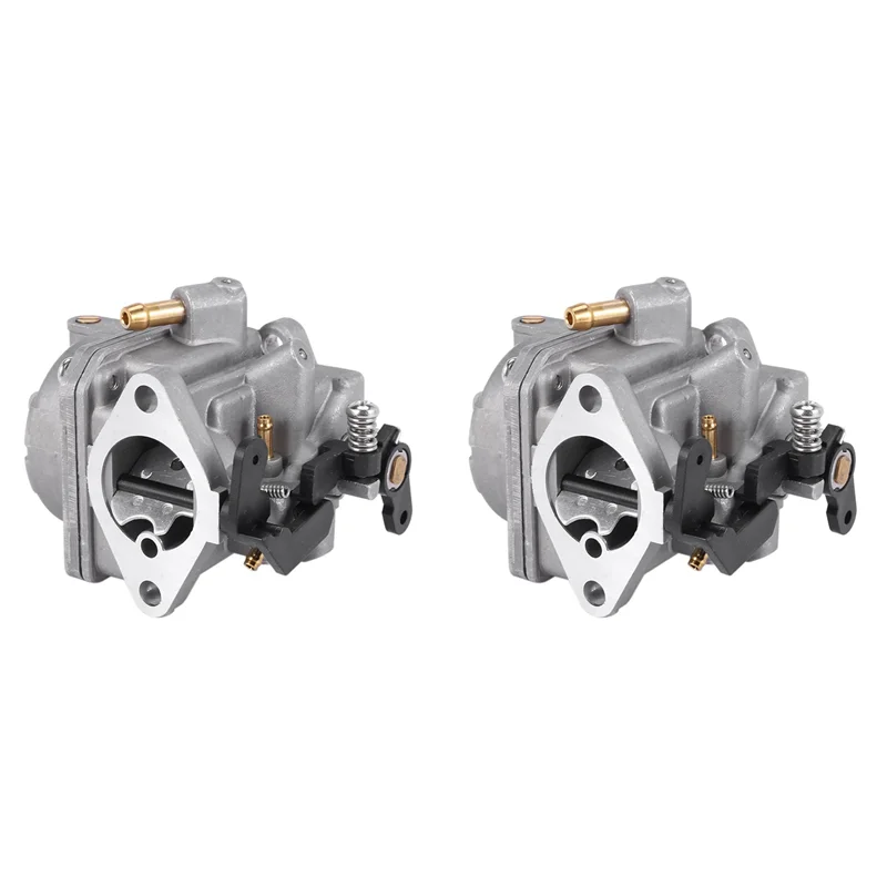 

2X карбюратор лодочного двигателя в сборе 3303-8M0053668 для Mercury Mercruiser Quicksilver 4-тактный 6HP подвесной двигатель Carb