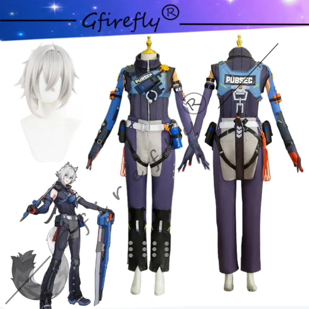 

Zenless Zone Zero Seth Erlen Cosplay Costume Set of The Same Style of Clothing Accessories and Wigs for Game Role-playing