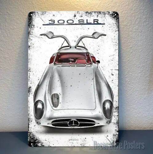 p1,Mercedes 300 Slr Car Metal Poster - Sign - Size: (20x30cm)