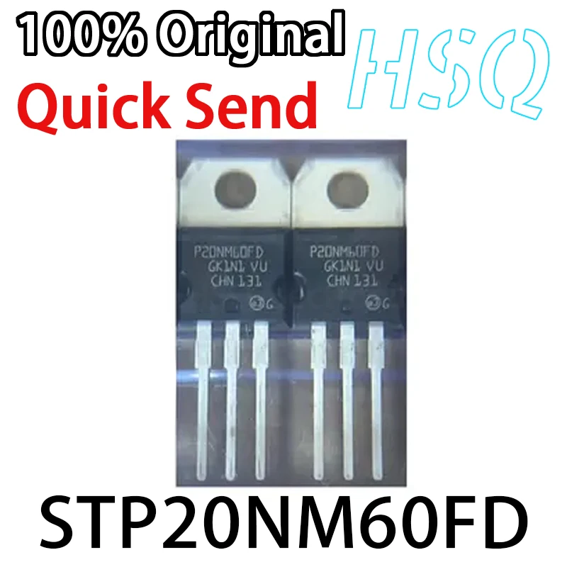 5PCS New P20NM60FD STP20NM60FD TO-220 MOS Field-effect Transistor 20A 600V Stock