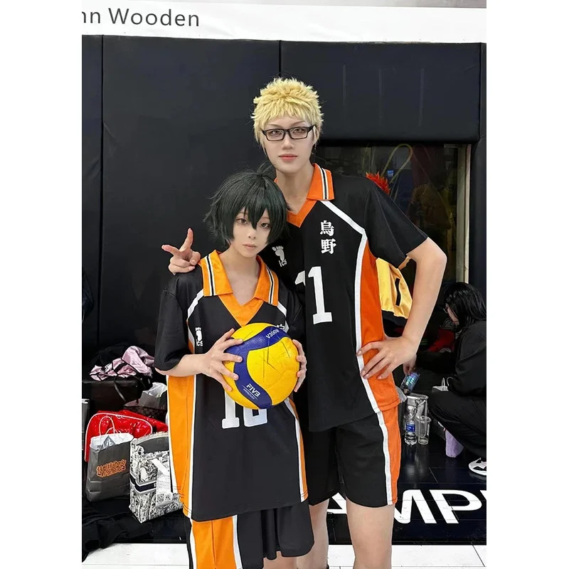 2025 22 Anime Haikyuu Cosplay Pakaian Olahraga Jersey Karasuno Koukou Sekolah Menengah Atas Hinata Shoyo Oikawa Kageyama Tobio Klub Voli