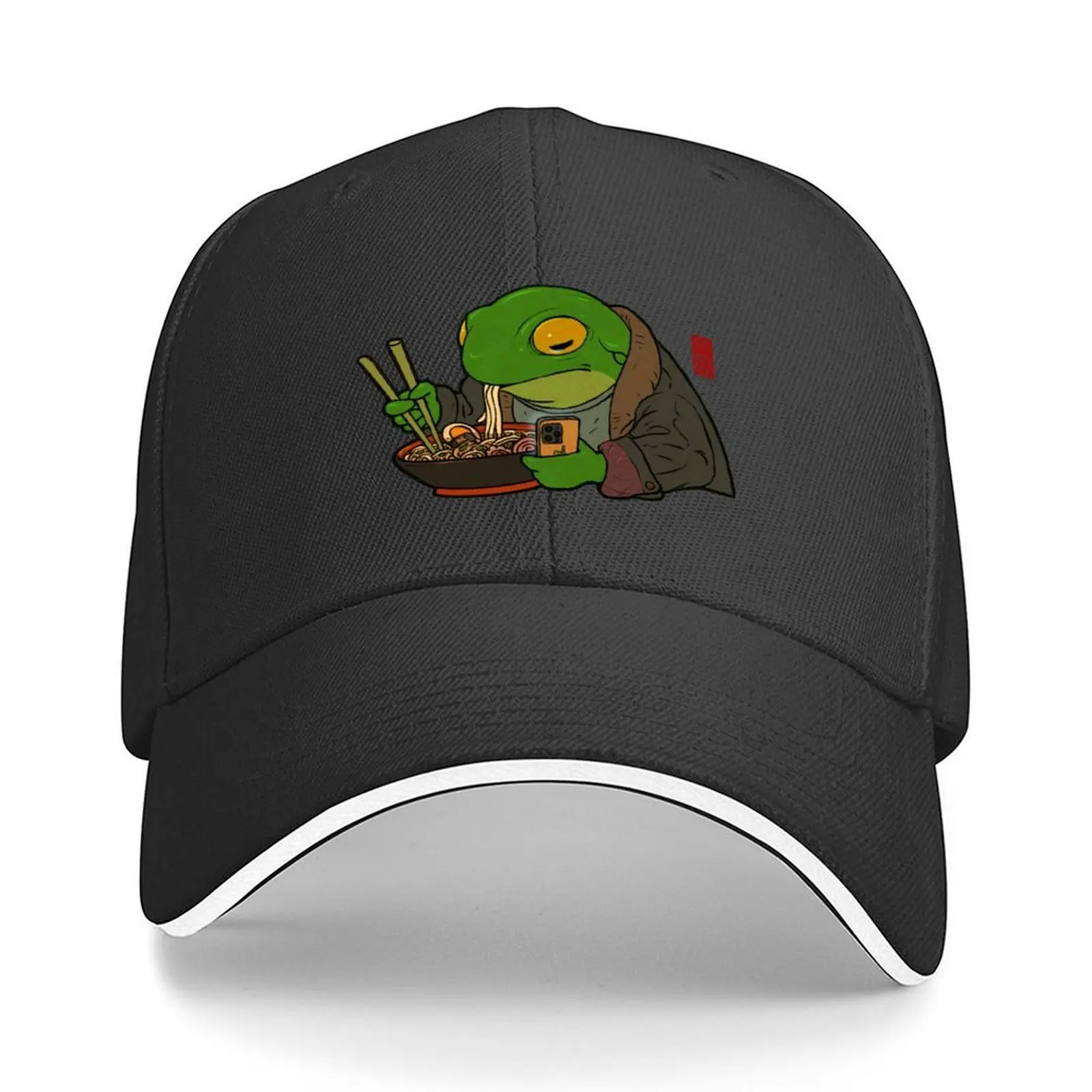 

Ramen Lover Frog Baseball Cap Golf Hat Snapback Cap hard hat Hat Beach Caps For Men Women's