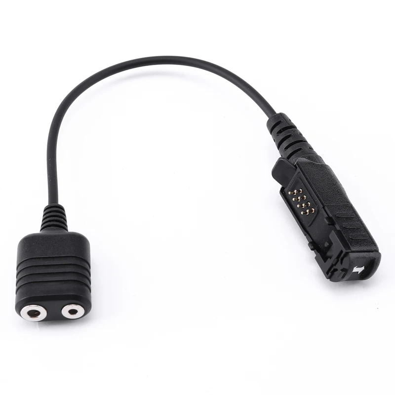 2pin K type Plug Adapter Cable for Motorola P6600 P6620 MTP3250 DEP570, DEP550/500 DP2400 Walkie Talkie Headphone Conversion