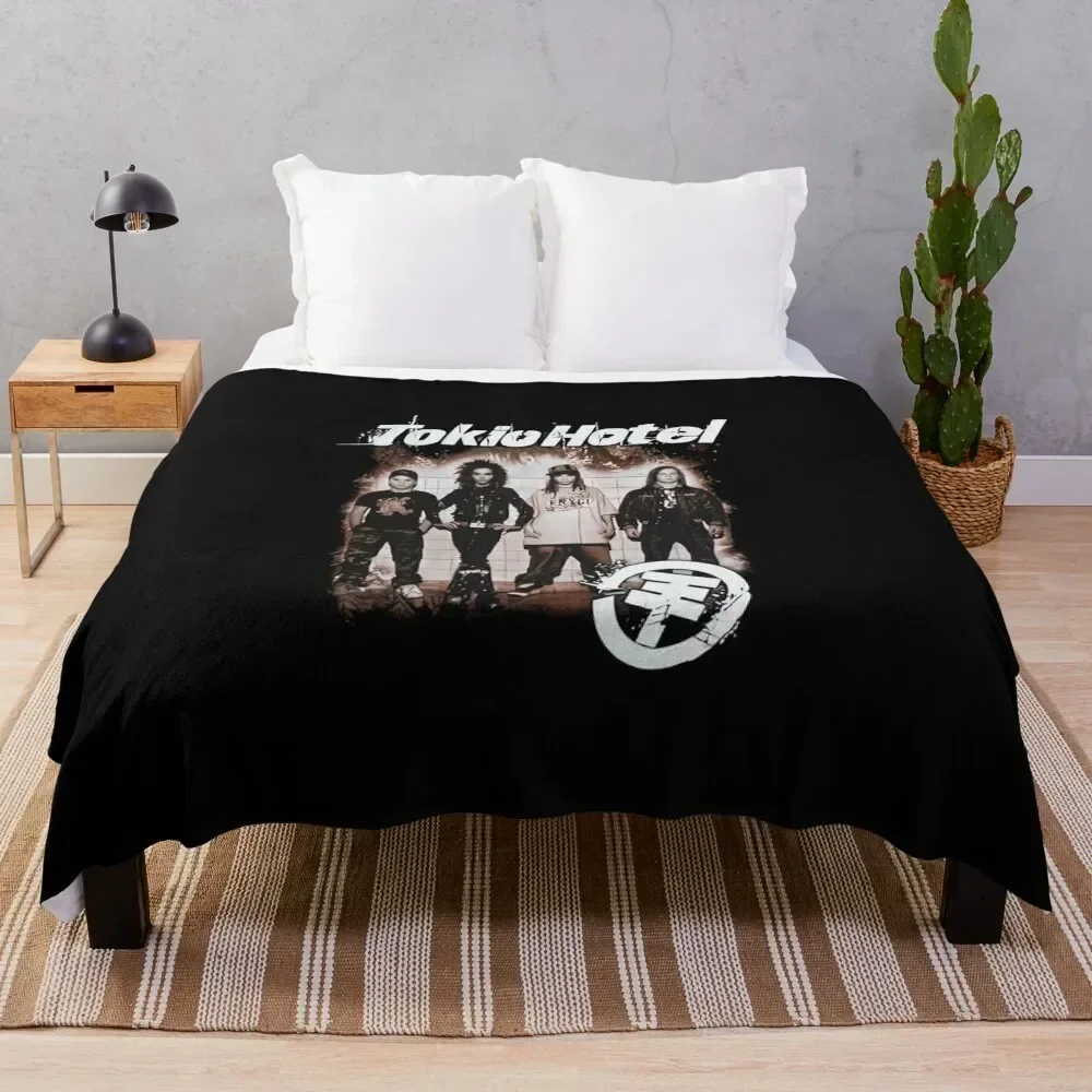 

Vintage Tokio Hotel Throw Blanket Spring Fall Cozy Throw Blanket for Couch