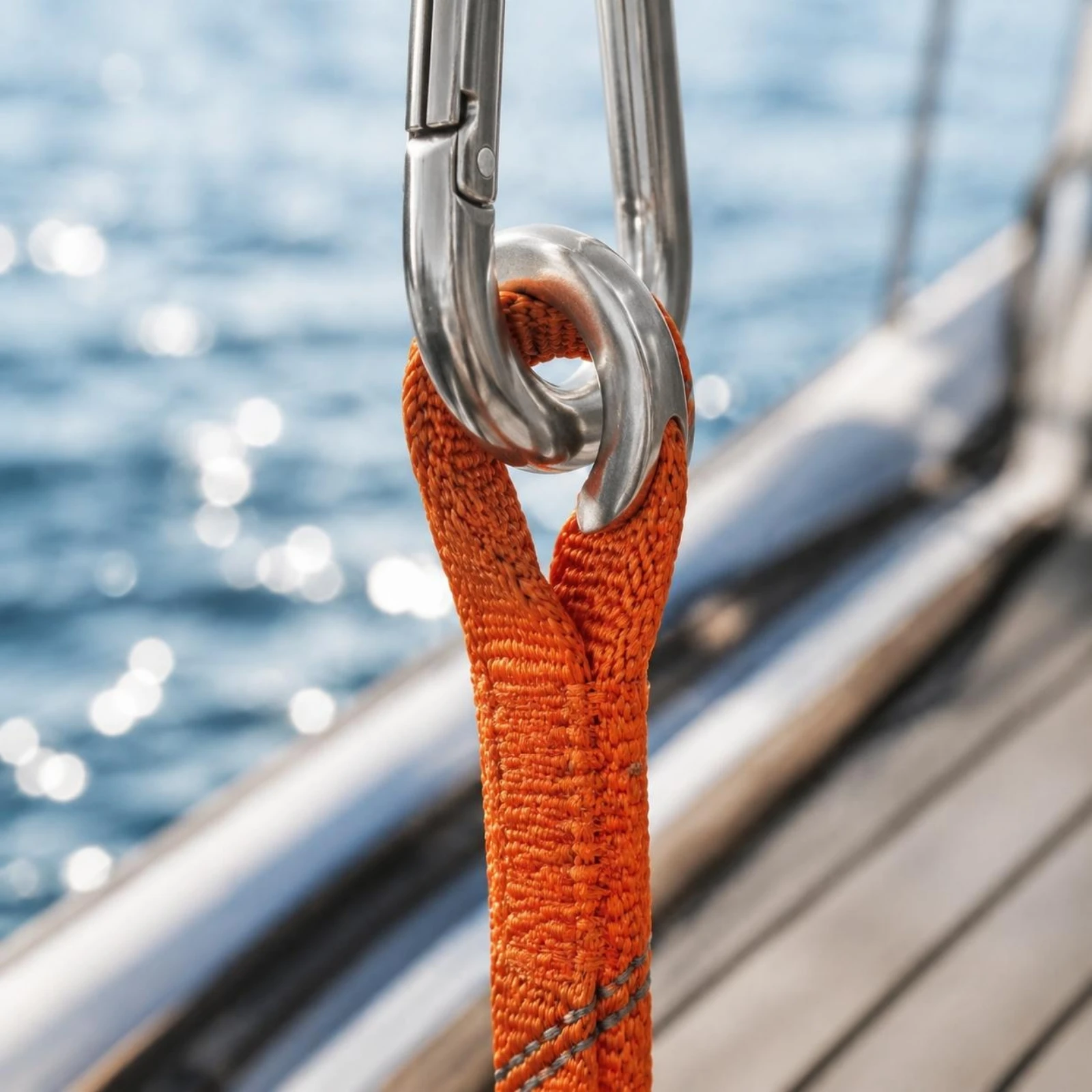 Rope Boat Ladder 5-Step Boat Rope Ladder Marine Gear Textured Steps Clip Hooks for Kayak Use, Dock Side