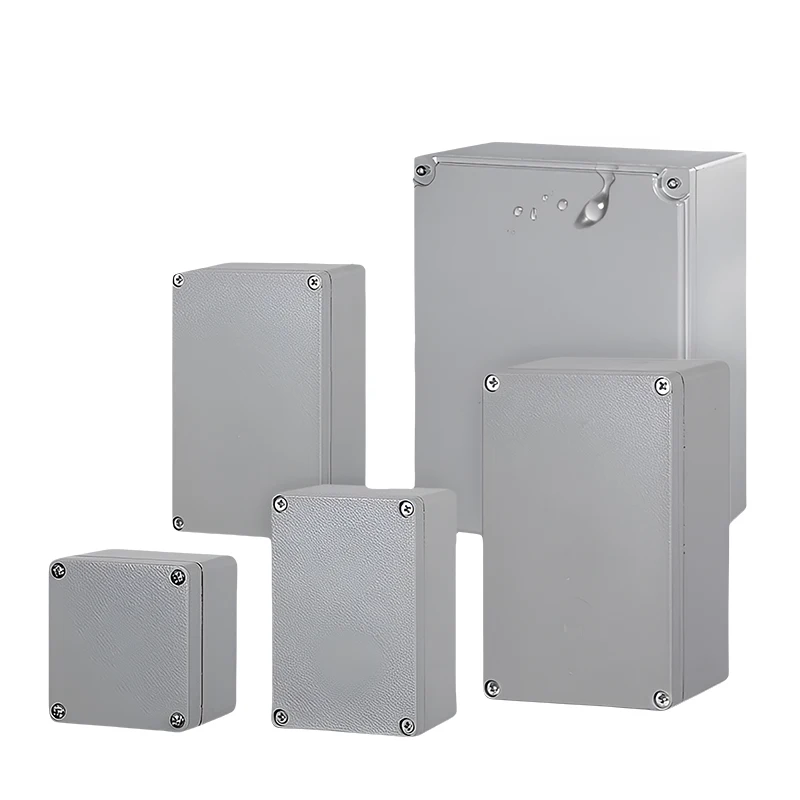 IP67 Outdoor Electronic Project Junction Box Sealed Terminal Enclosure for Electronics Cast Aluminum Waterproof Case