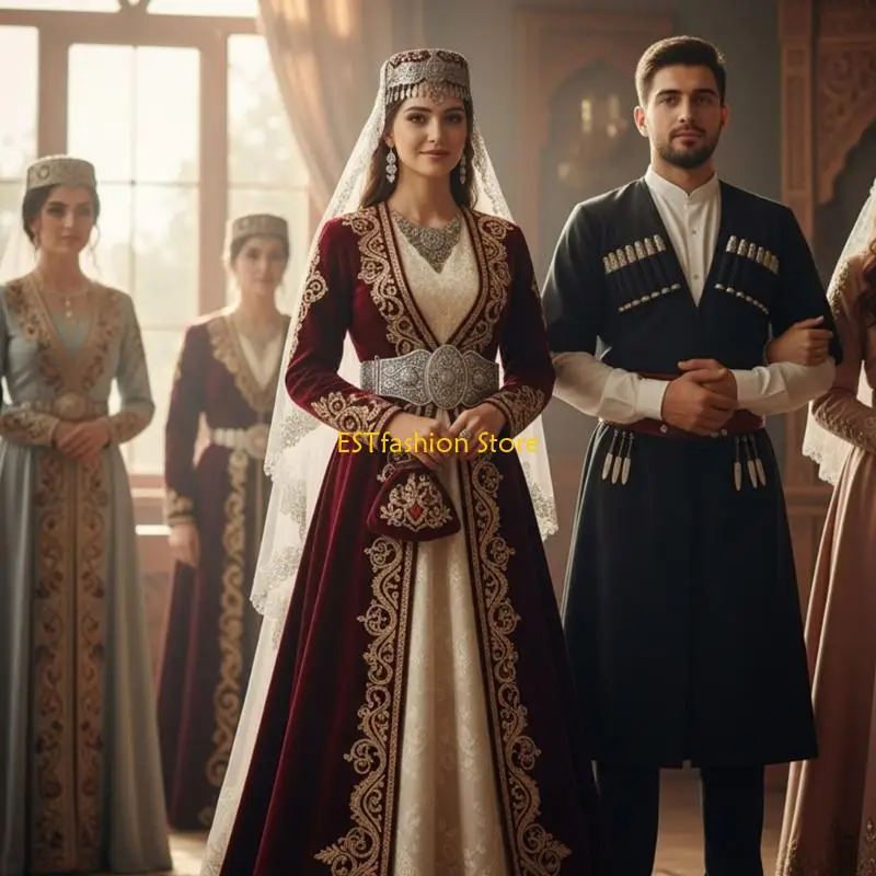 

Y5GC Металлический свадебный пояс Декоративный аксессуар Кавказский свадебный пояс