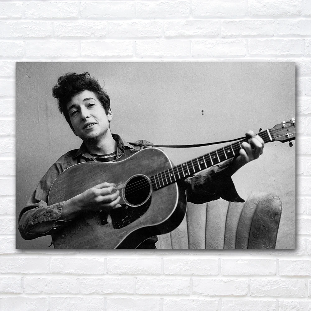 Bob Dylan Classic Black & White Picture Wall Art Posters Canvas Print Painting Home Room Decor