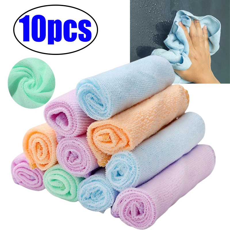 

Random Color Cleaning Towel Car Household Kitchen Office Universal Washing Towels Fine Fiber Clean Towel 24*24cm