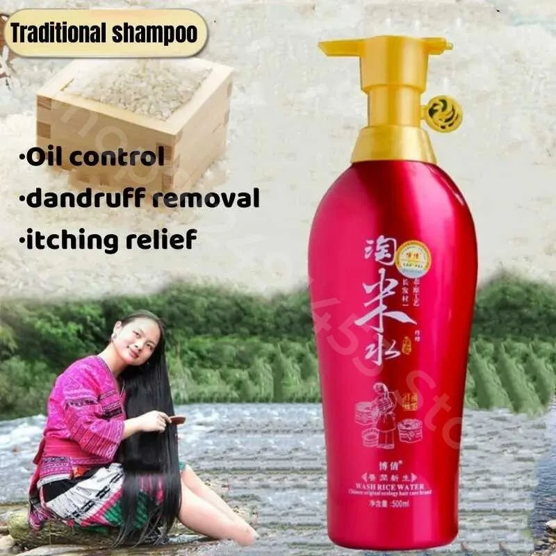 

Traditional Wash Rice Water Shampoo Anti-hair Loss Rapid Growth Anti-dandruff Anti-itching Oil Control Professional Hair Care