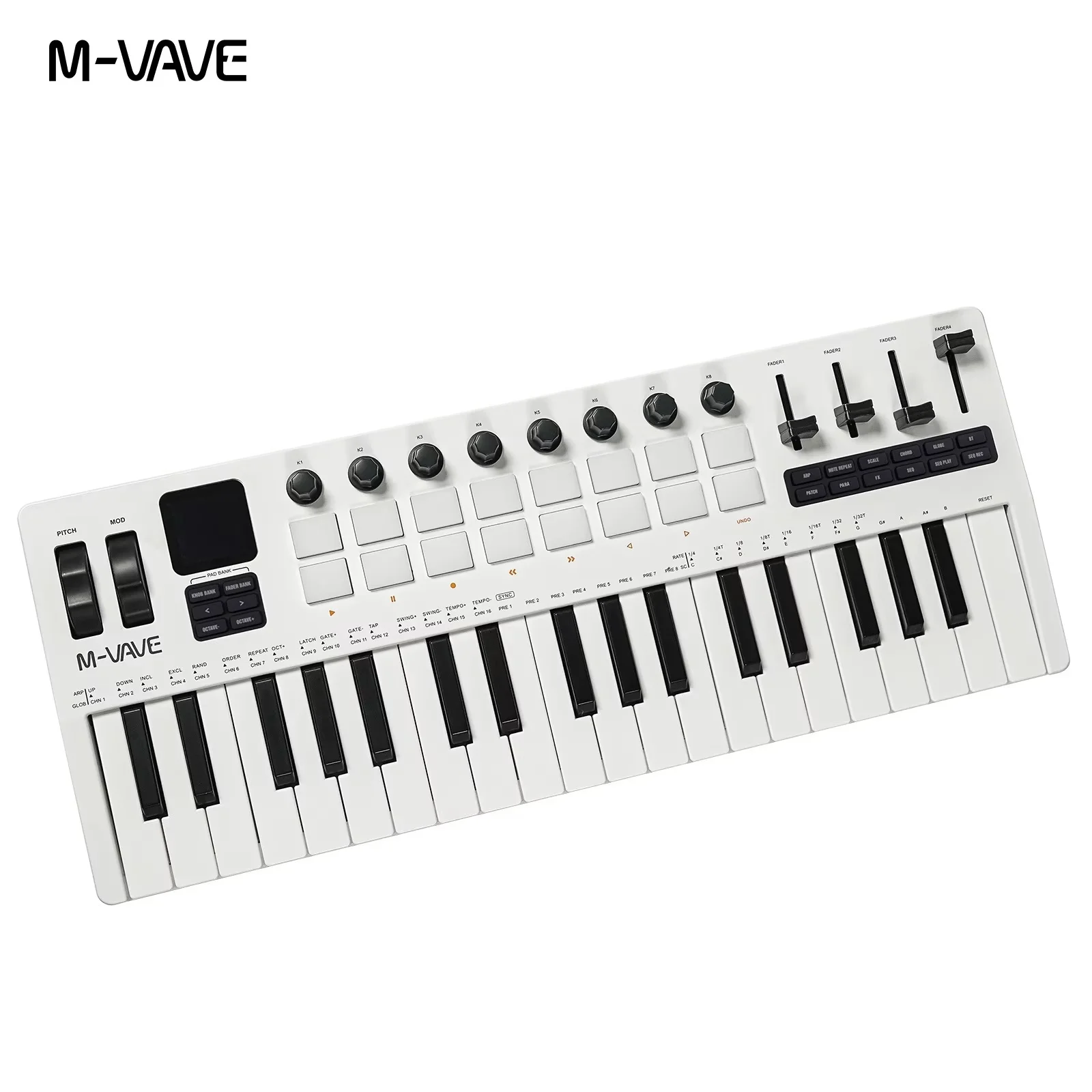 Hot M Vave 37 Key Midi Keyboard Portable Rechargeable Synthesizer For Music Production Electronic Music Arrangement Hot Sale