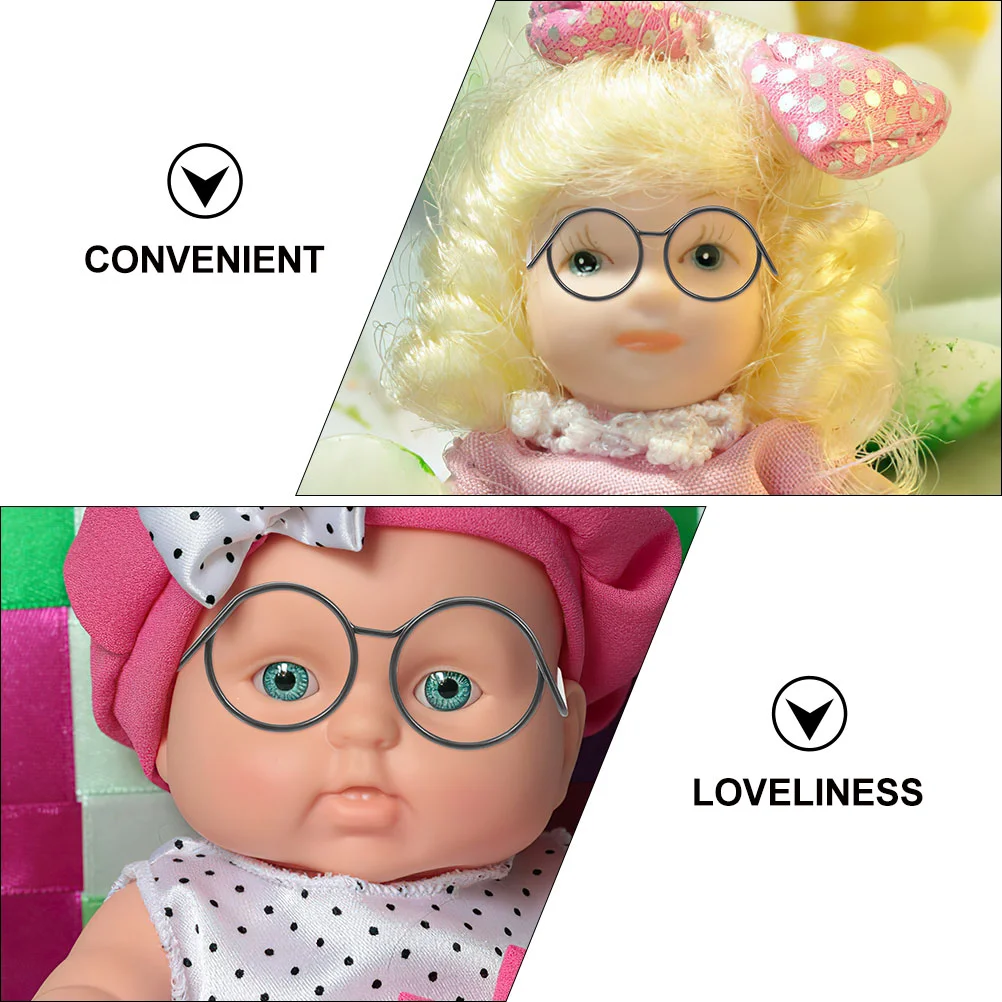 10 Stück Brille für Handwerk Sonnens piegel Mädchen Baby kleidung Mini Spielzeug Mädchen Sonnenbrille Puppen Bulk Gnome