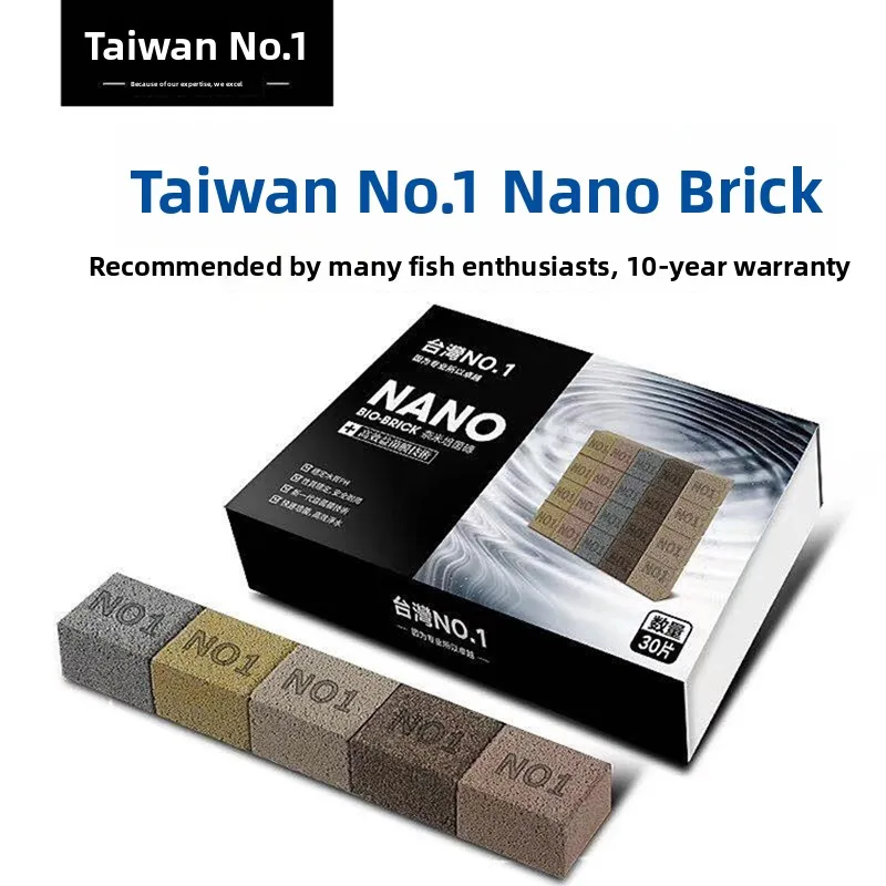 Taiwan NO1 Nano Ball Filtration Material Hollow Quartz Brick Aquatic Filter Media for Fish Aquarium Water Purification