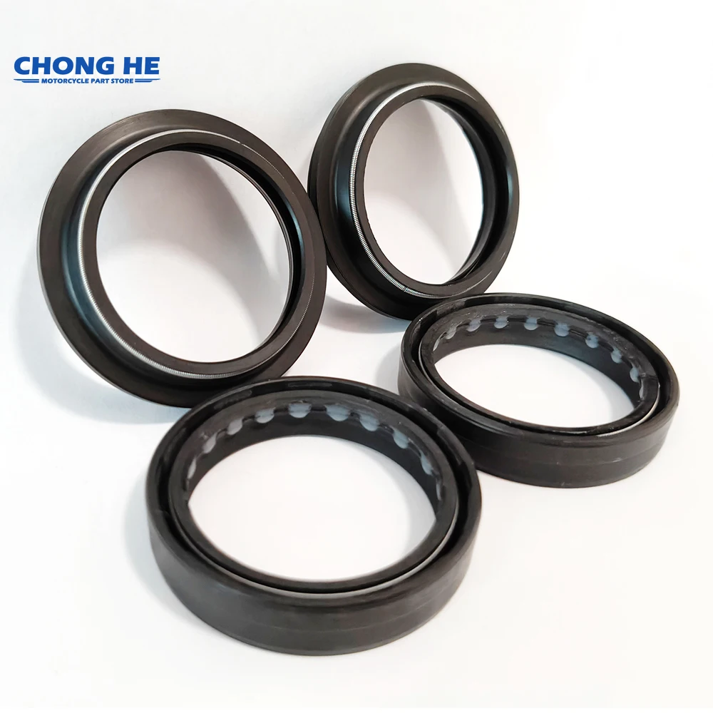 For SUZUKI DL650A XA(UE) DL V-STROM 650 ALL EDITIONS 05-2019 DL650 43x54 Front Shock Fork Damper Shaft Oil Seal Retainers &Cover