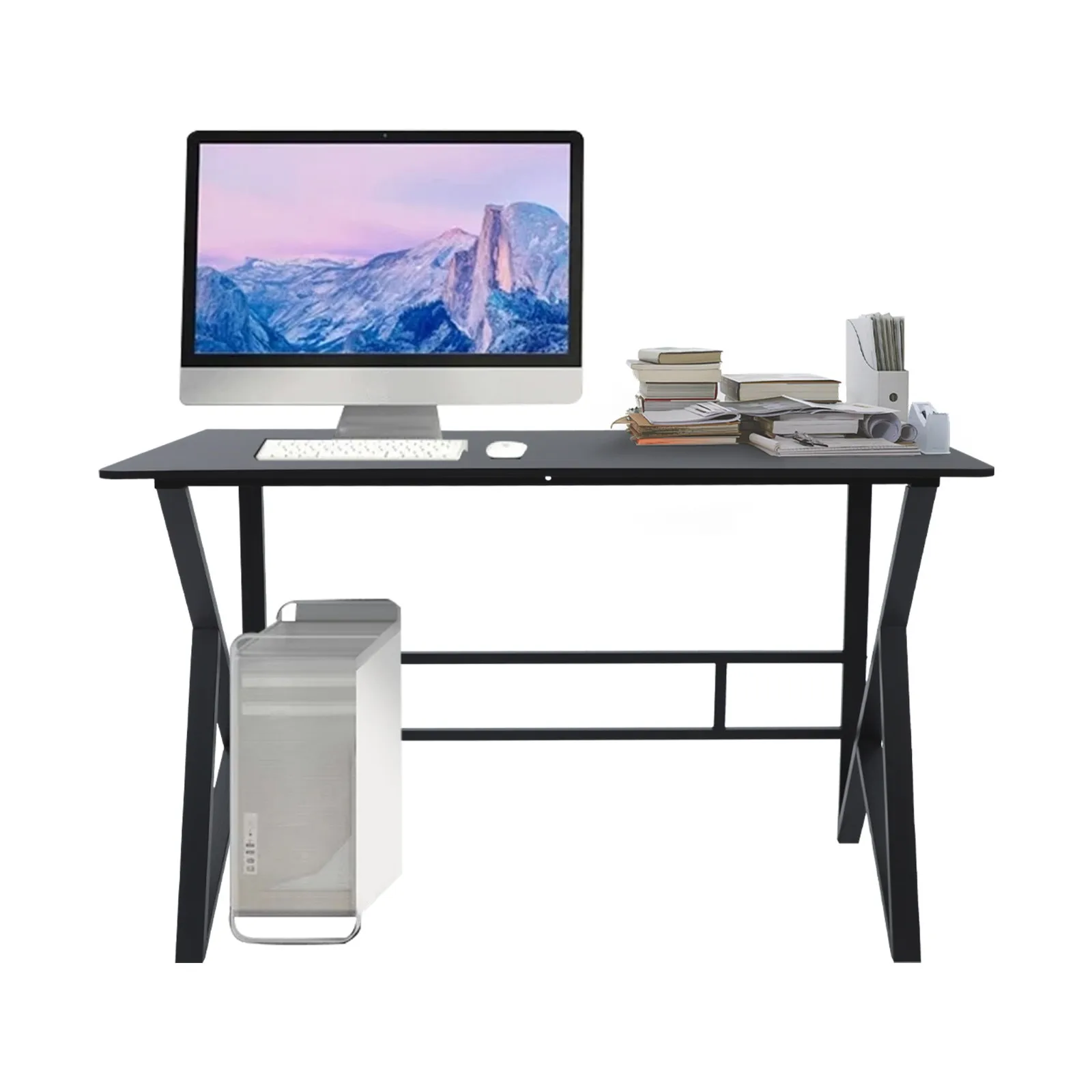 

Computer Desk for Home Office Ergonomic Writing Study Table Student Gaming Desk with Storage Modern Desk for Small Spaces