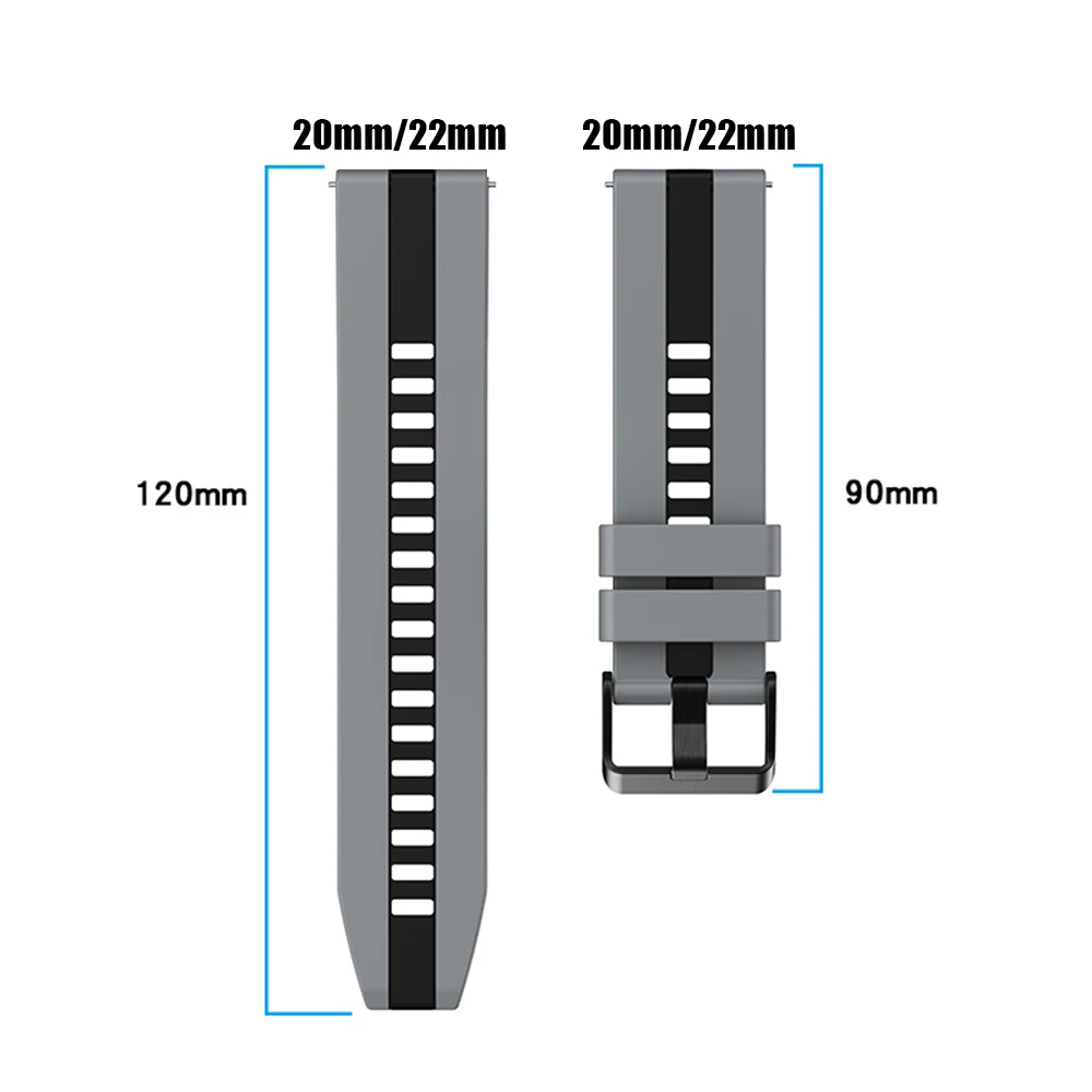 Силиконовый ремешок для HUAWEI WATCH 5 46 мм GT 5 Pro GT5 4 GT 3 2 42 мм 20 мм 22 мм Сменные ремешки HONOR Magic Watch 4 GS 3 Pro Браслет