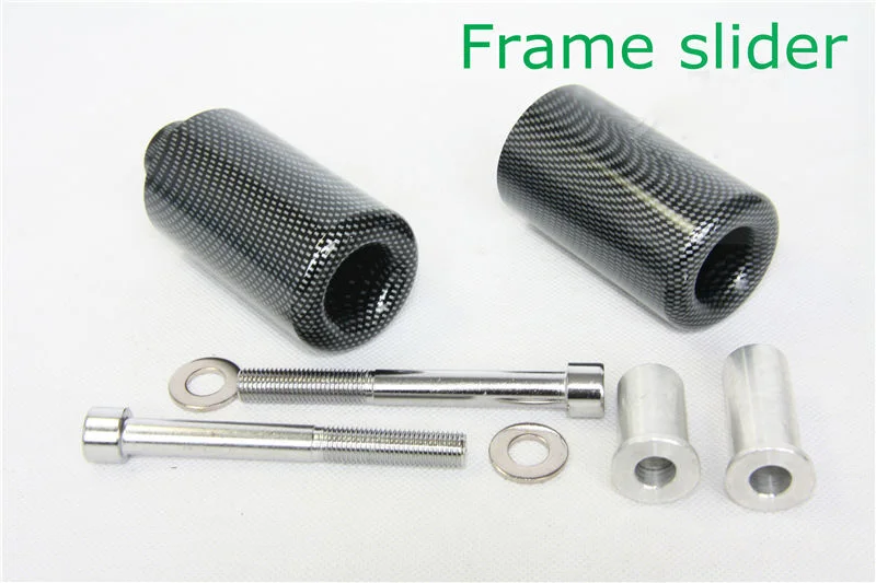 For 2007 2008 Suzuki GSXR 1000 GSX-R1000 07 08 Motorcycle bike No Cut Frame Slider Crash Protector Black / Carbon