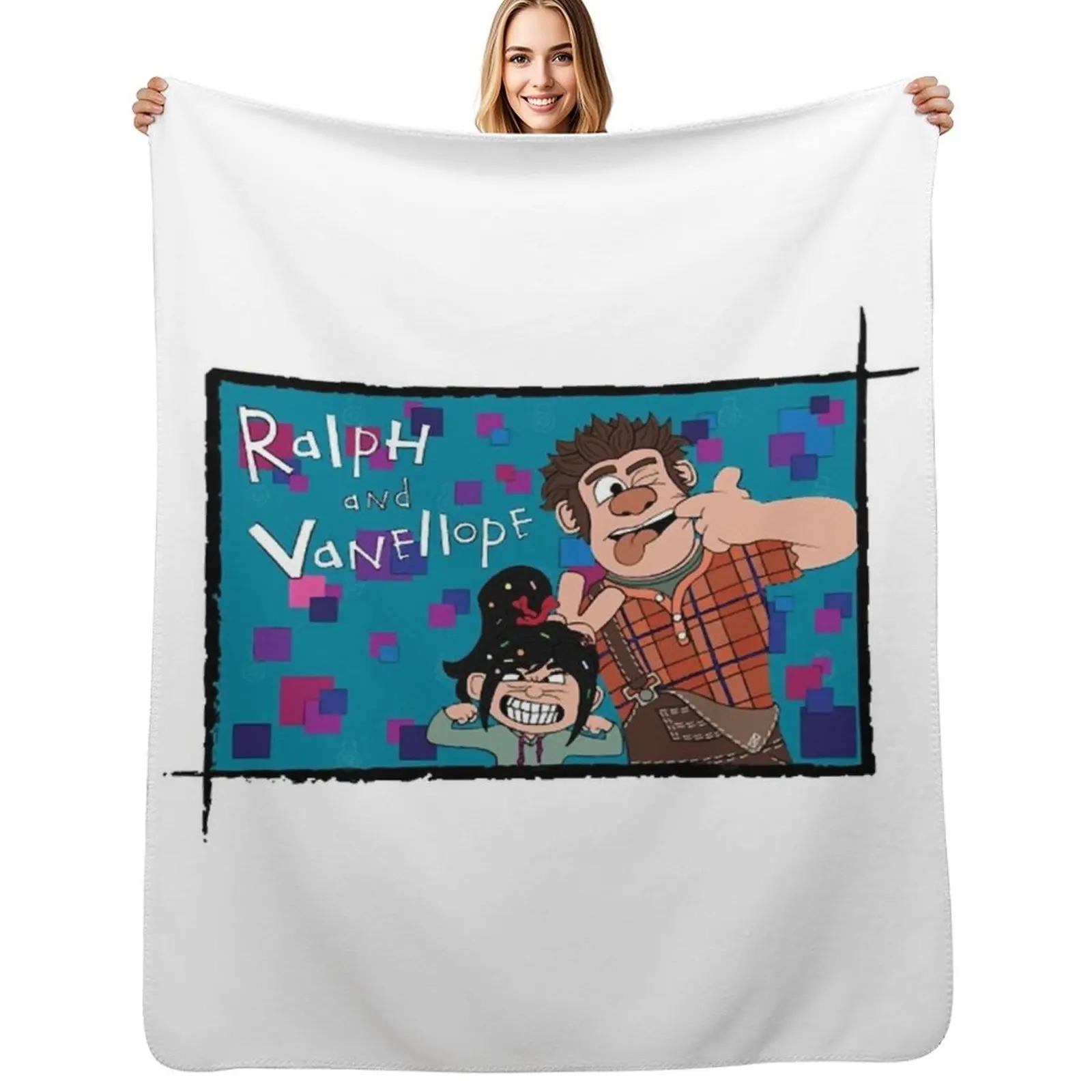 

Ralph & Vanellope Throw Blanket Kid'S Baby Soft Furry Blankets