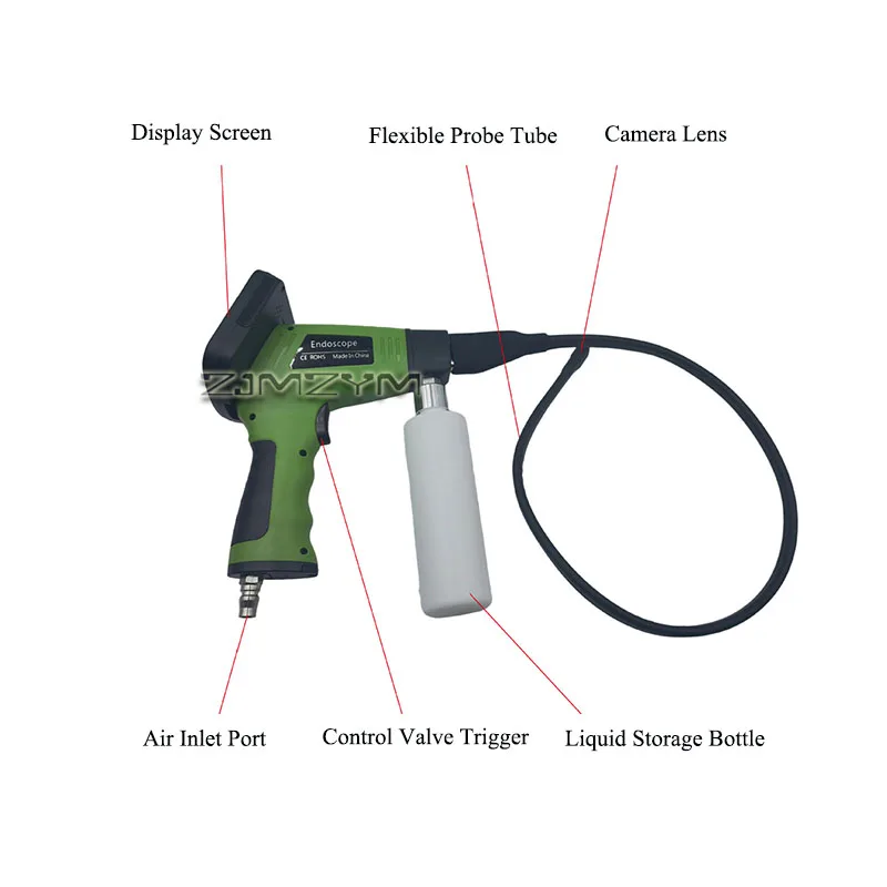 Car AC Evaporator Visual Cleaning Endoscope Gun Kit 4.3