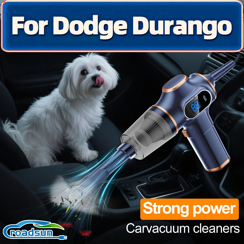ROADSUN For Dodge Durango 4 in 1 Car Vacuum Cleaner 98000PA Cordless Wireless Cleaner Portable HandHeld Auto Vacuum Cleaner