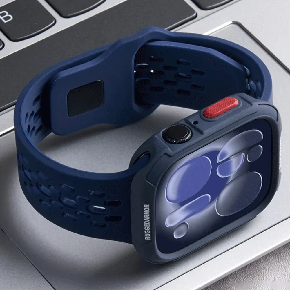 Silikon-Sportarmbänder TPU-Schutzhülle für Apple Watch Ultra 3 2 49mm S11 S10 46mm 42mm 45mm 44mm 41mm 40mm Für iWatch 9 8 SE – Detail 5