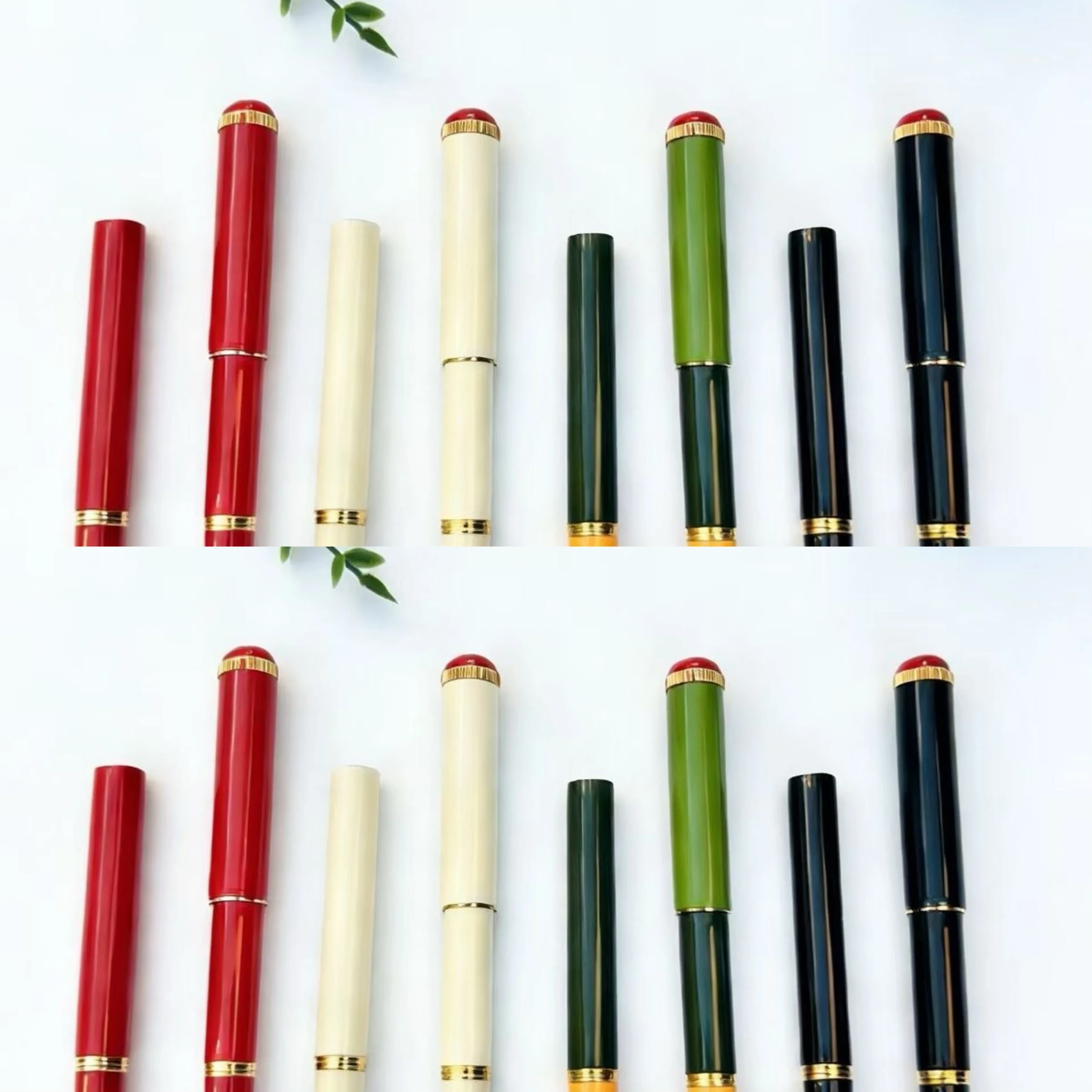 New New Hoohill Pico Exquisite Beautiful Mini Cute Short Metal Fountain Pen EF/F/M Nib Writing Business Stationery Student Gift