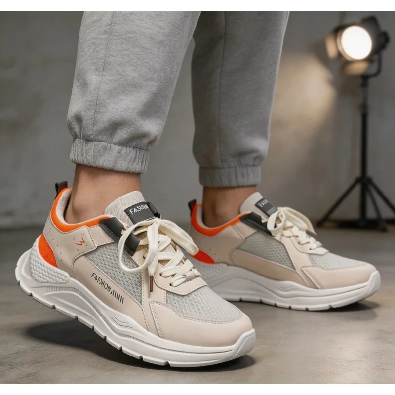 Men New Summer Mesh Breathable Running Shoes Trendy Casual Student Fashion Sport Sneakers
