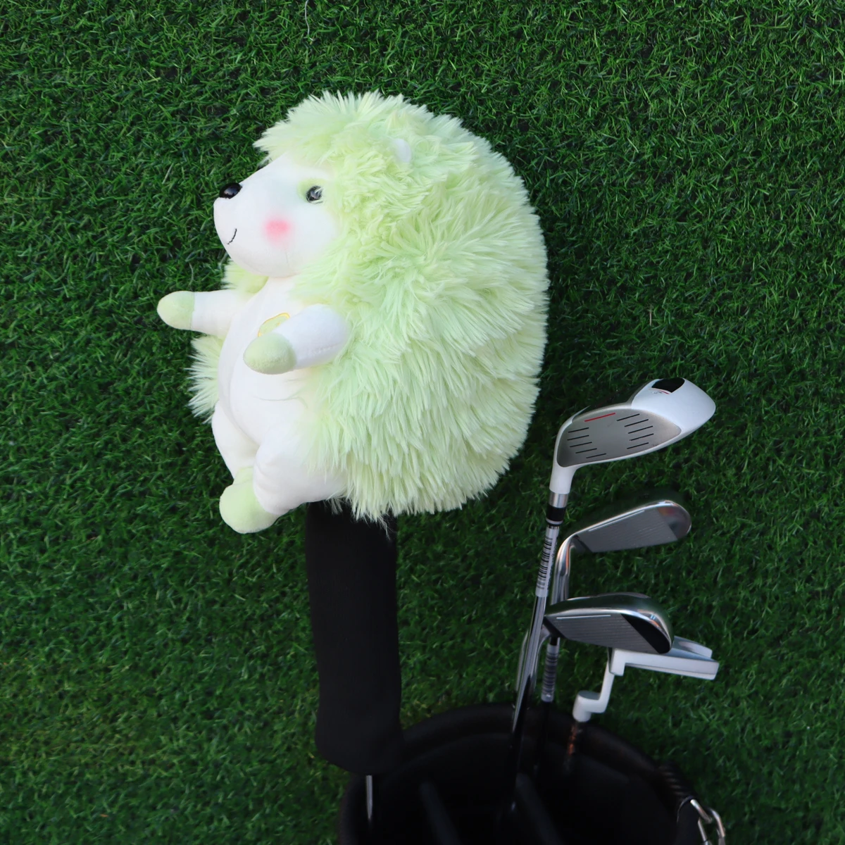 Plush Hedgehog Golf Wood Covers Plush Driver Animal Golf Headcovers Funny Golf Head Covers Collection Cute Soft Golf Protector