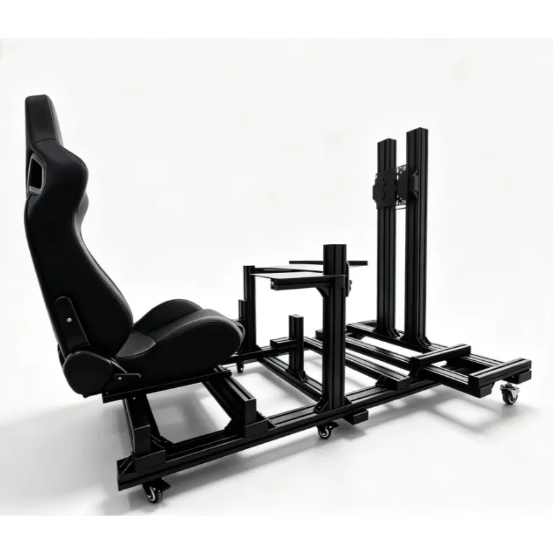 Heavy Duty Flight Simulation Rig  Aluminium Flight Simulator Frame Cockpit Multi-Axis Flight Sim Setup For Enthusiast Gamers