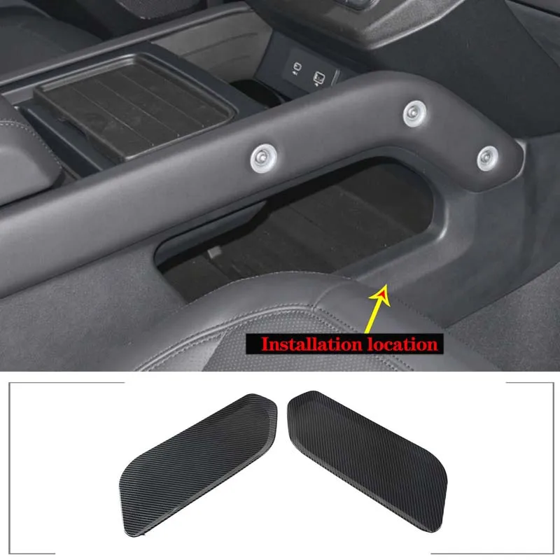 

For 2020-2023 Land Rover Defender 90 110 ABS carbon fiber car styling central control storage box partition interior accessories