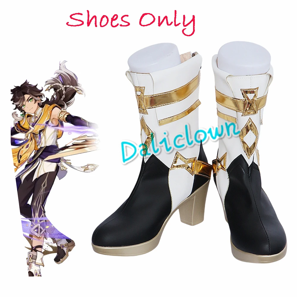 Genshin Impact Fantasia de Cosplay para Mulheres, Projeto Uniforme, Sapatos, Peruca, Festa Anime, Halloween, Jogo