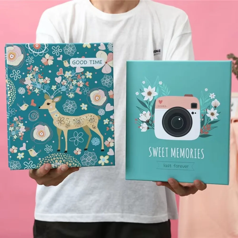 

New 200 Pockets Photo Album Large Capacity Family Photo Album DIY Scrapbook For 4x6 Inch Photos