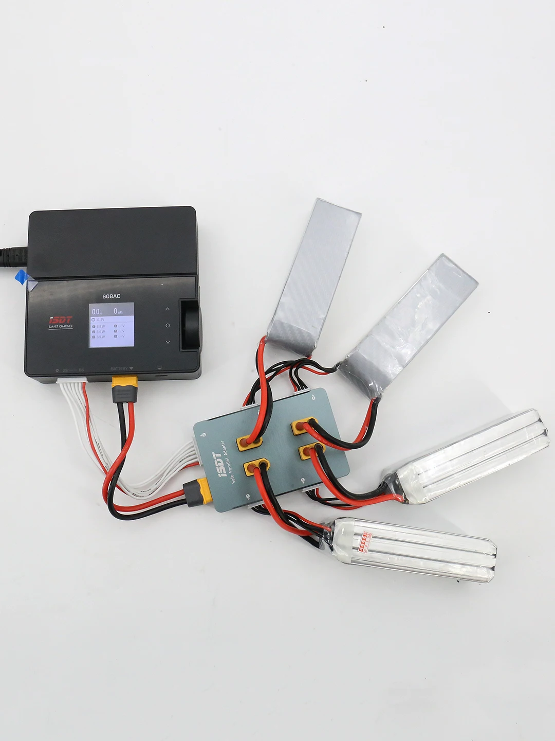 ISDT PC-4860S PC4860 1-8S Safe Parallel Board XT60 CNC Parallel Charging Board For Lipo Gaoneng Tattu Battery ISDT 4860 4860S