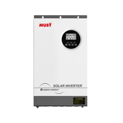 MUST PV1800 Pro Series 5kv 5.2kw Solar Inverter 3000w 5500w 24v 48v 220v Hybrid Inverter for Solar System