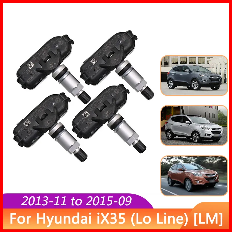 4PCS Tire Pressure Sensor 52933-2S400 434MHZ For Hyundai Ix35 [LM] 2013-2015 Tucson [LM] 2011-2015 Kia Sportage [SL] 2014-2015