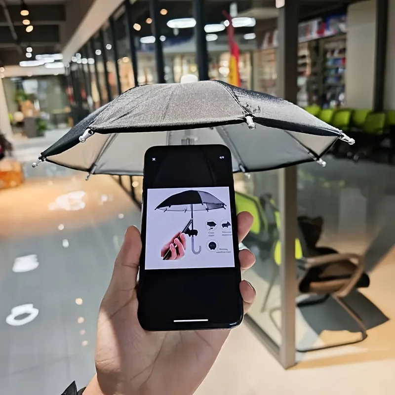 Paraguas para teléfono con ventosa ajustable, bloquea el brillo para teléfonos, tabletas, Kindle, iPad, navegador, 1 ud.