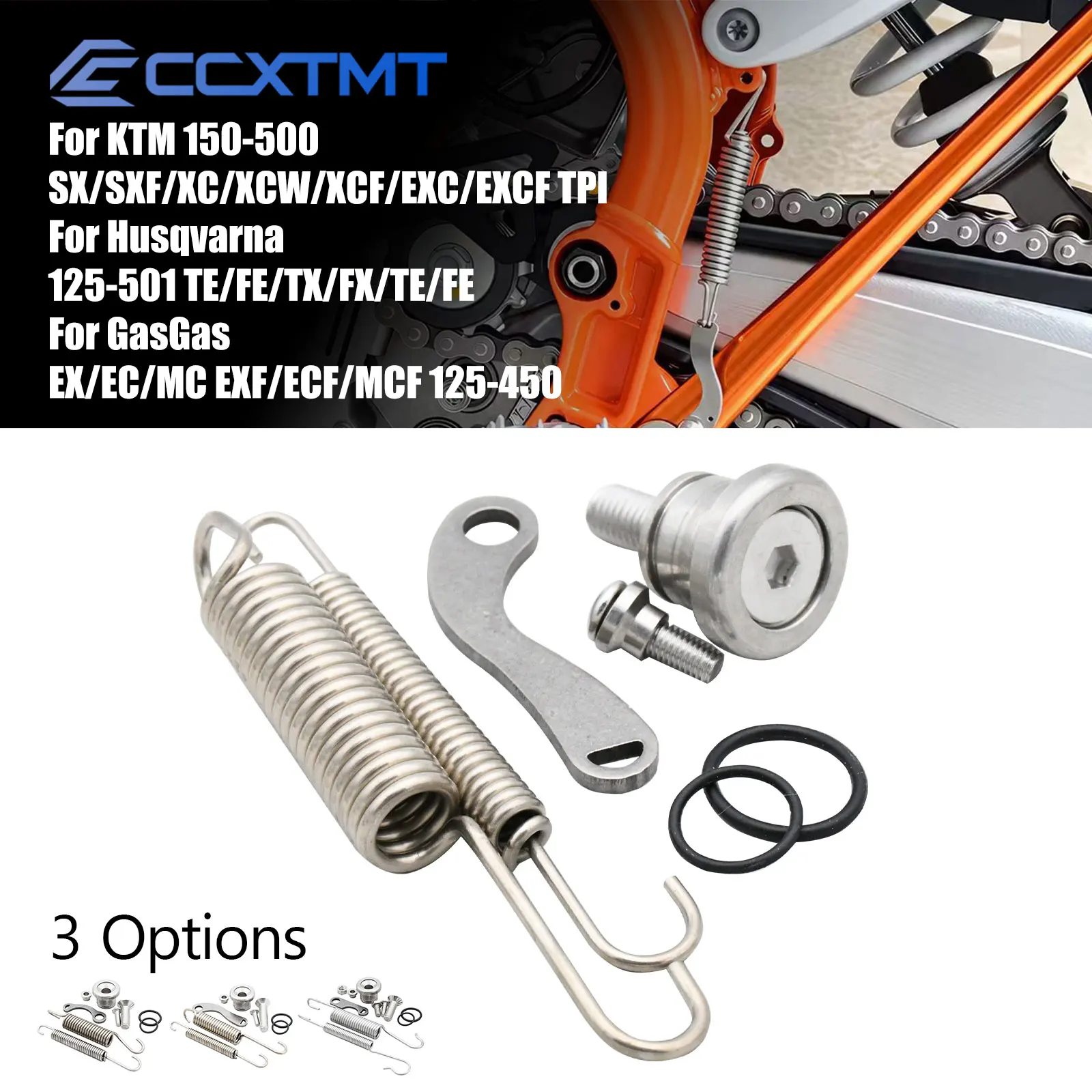 Motorcycle Sidestand Kickstand Springs Botls Kit For KTM XC XCF SX SXF EXC EXCF XCW 125-530cc 2008-2025 For Husqvarna TE TC TX
