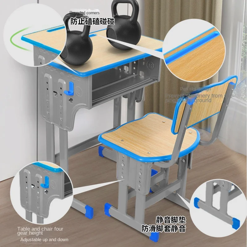 Children's Learning Lifting Desk And Chair Set Modern Minimalist Design ABS Material China Wholesale